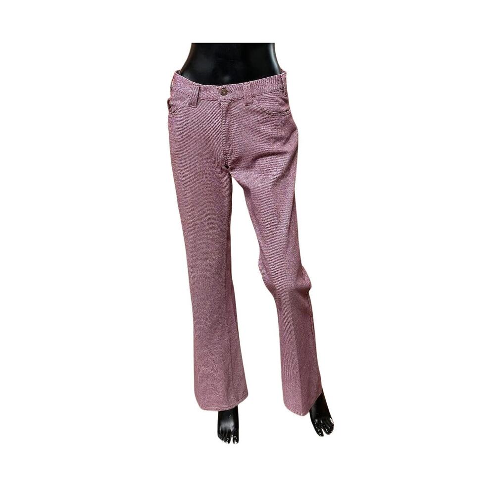 Vintage 1970's Levi's Bell- Bottoms (Tailored Jeans) in Berry Tweed